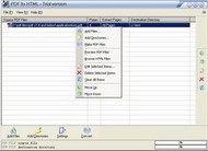 PDF to HTML batch converter command line screenshot
